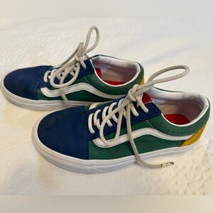 Vans Yacht Club Old Skool Sneakers Blue Green Yellow Red Mens 4.5 Womens 6